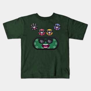 Cool Poker Table And Chips Kids T-Shirt